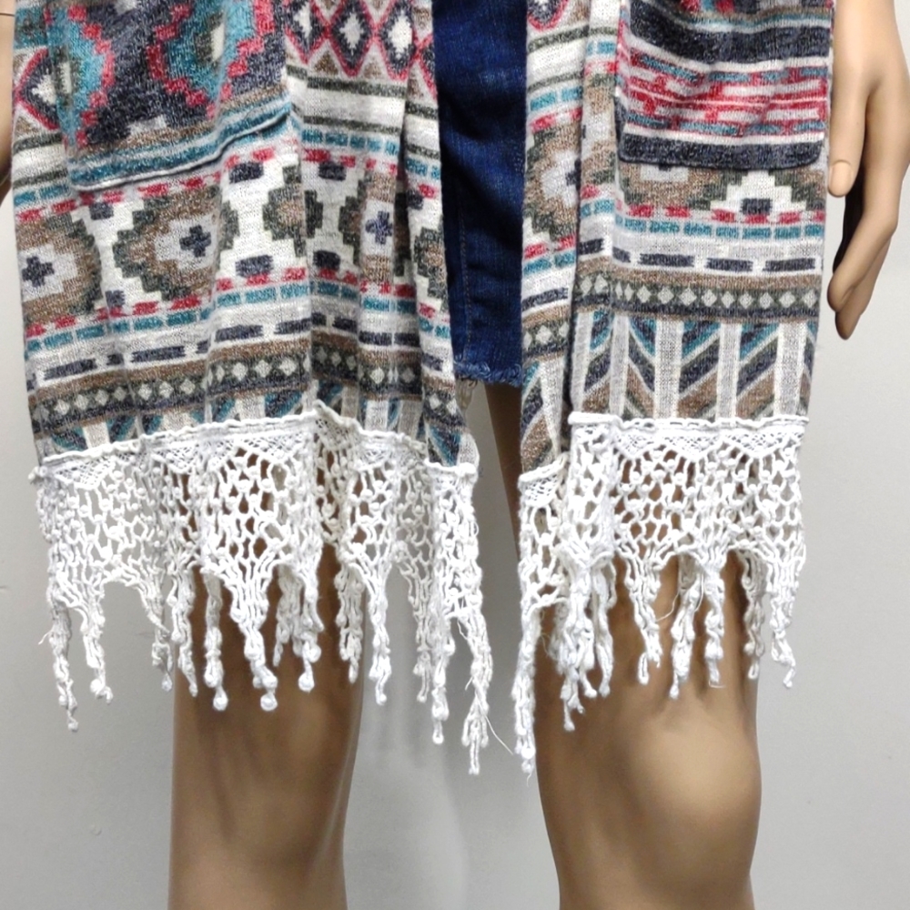 Easel Size Small Aztec Print Open Front And Side … - image 3